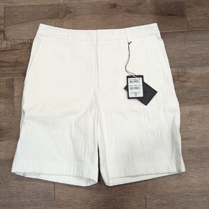 MCM White Flat Front Men’s Shorts